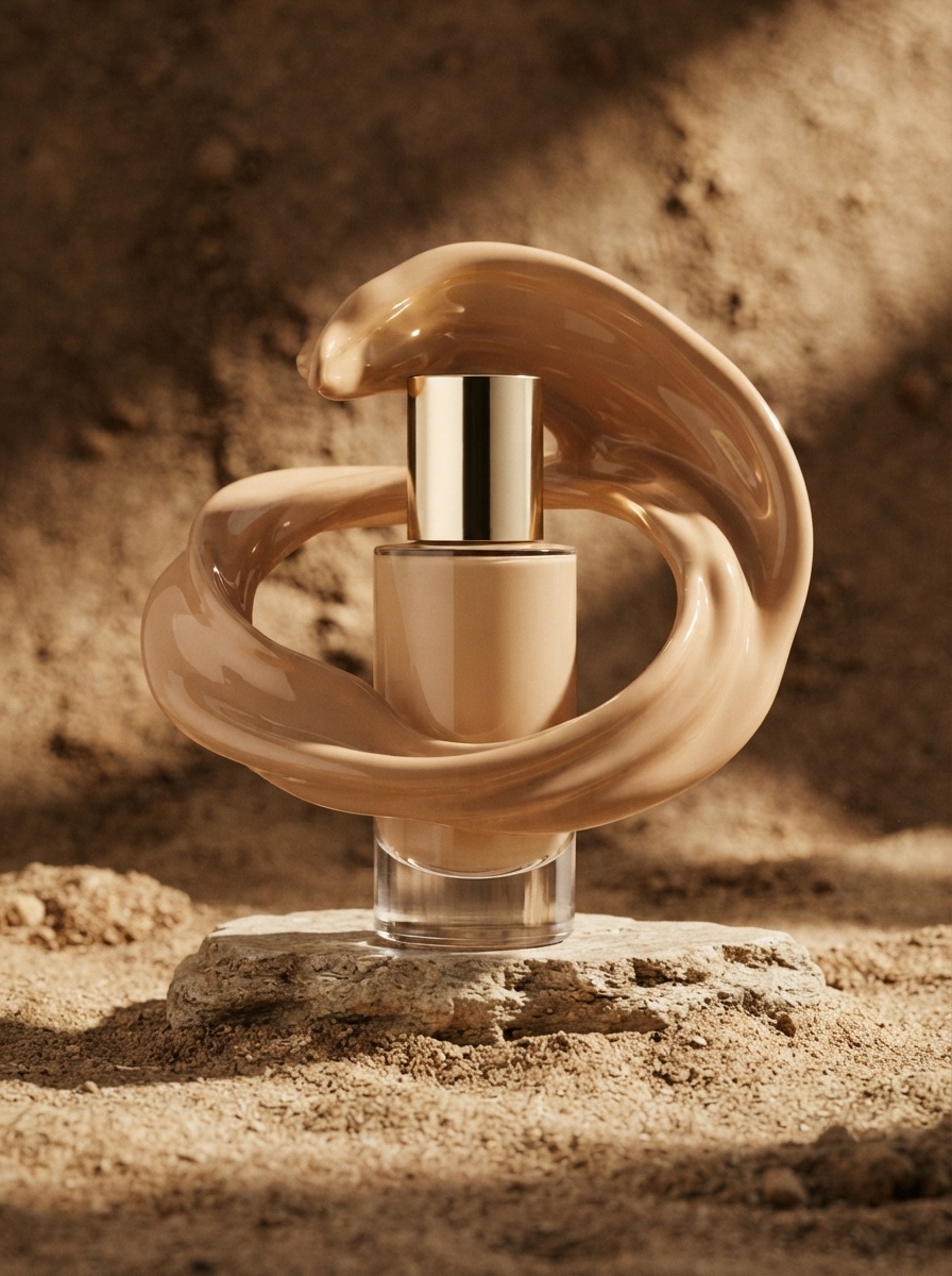 AI product photography scene — beauty liquid foundation | rawbit